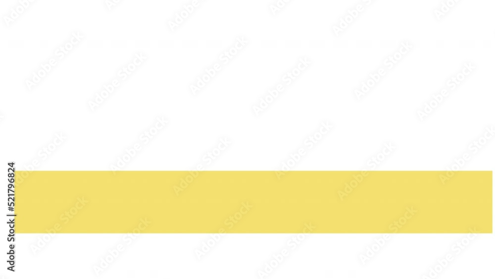 Simple yellow colored on-off animating lower third title animation in 4K 60fps.
Simple yellow colored on-off animating lower third title animation in 4K 60fps.