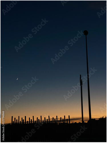 site at night