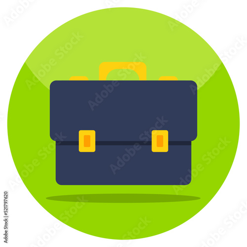 An icon design of briefcase 