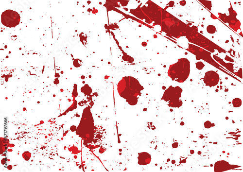 Abstract vector splatter red color isolated background design. illustration vector design.