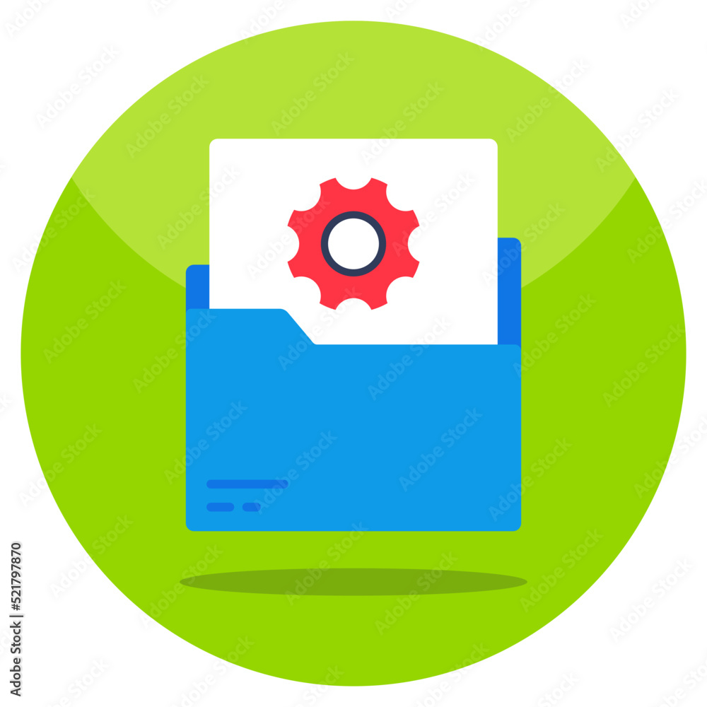 Trendy vector design of folder management Trendy vector design of folder management