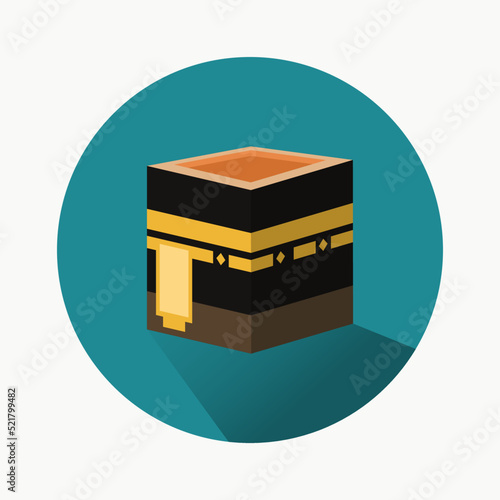 Kabah icon in mecca design vector illustration