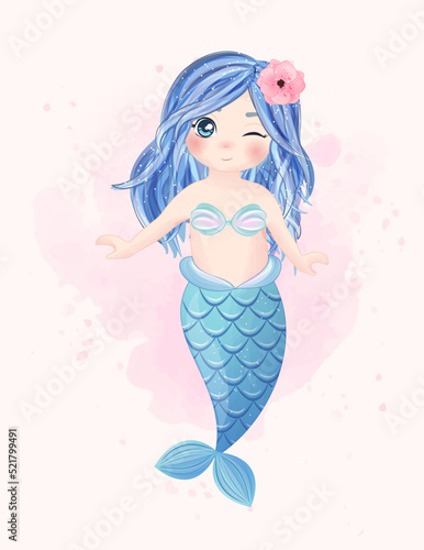 cute little mermaid