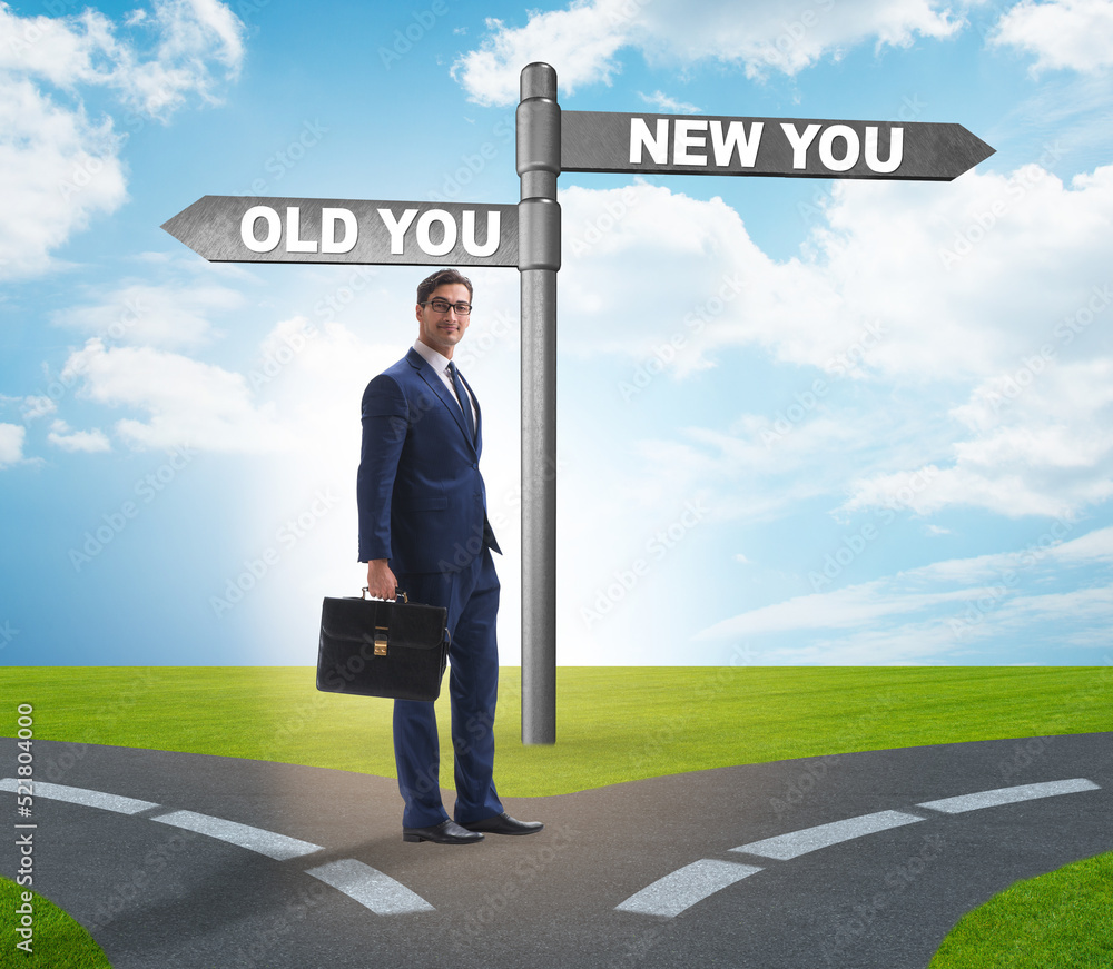 Concept of new and old life Concept of new and old life