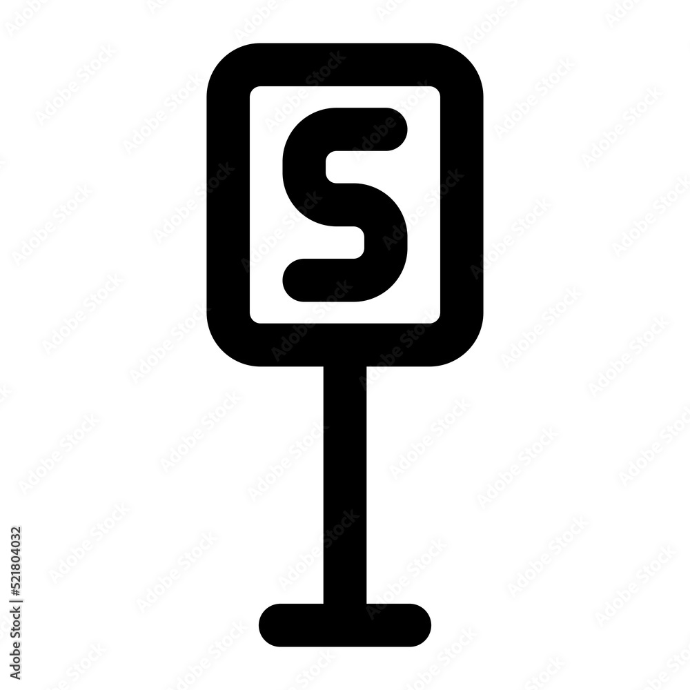 stop icon outline style stop icon outline style