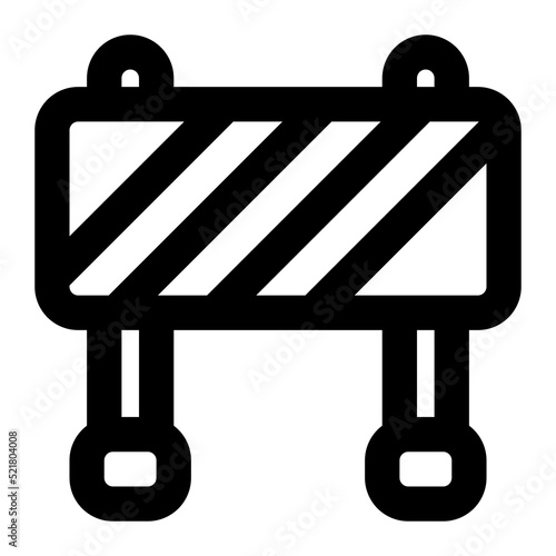 roadwork icon outline style