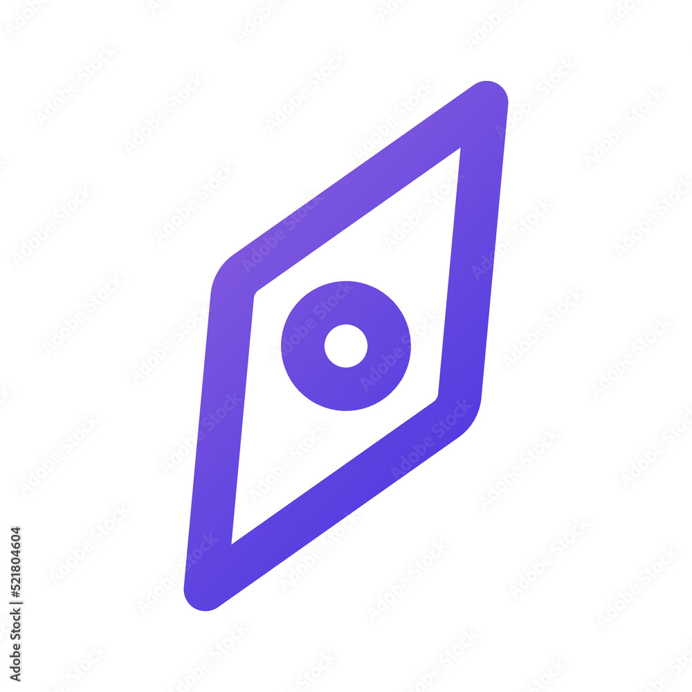 compass icon outline gradient style compass icon outline gradient style