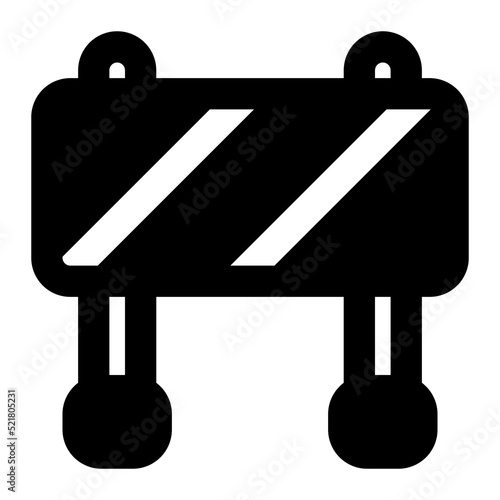 roadwork icon solid style