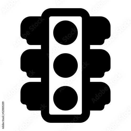 traffic icon solid style