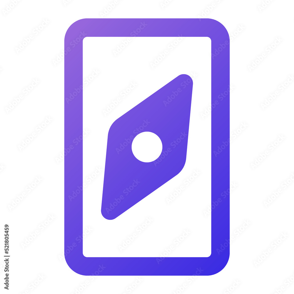 mobile icon gradient style mobile icon gradient style