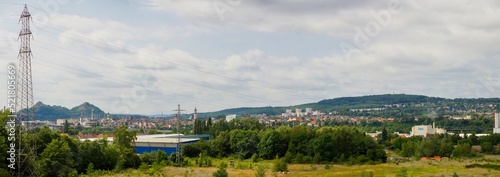 Panoramablick über die Mittelstadt Völklingen, Saarland