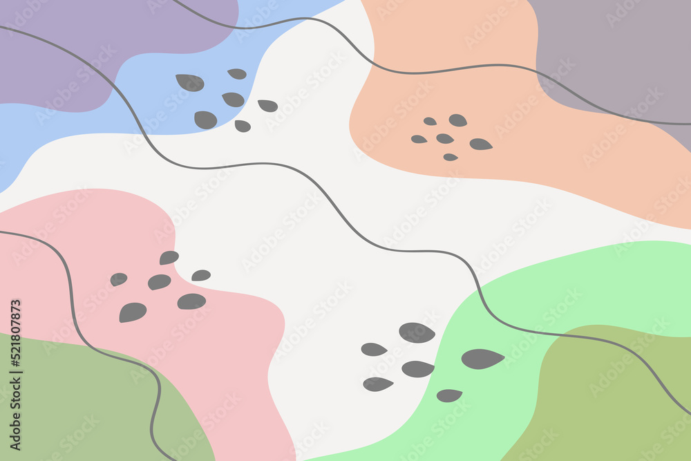 Doodle objects pastel color. Hand drawn abstract shapes. Trendy modern illustration. Doodle objects pastel color. Hand drawn abstract shapes. Trendy modern illustration.