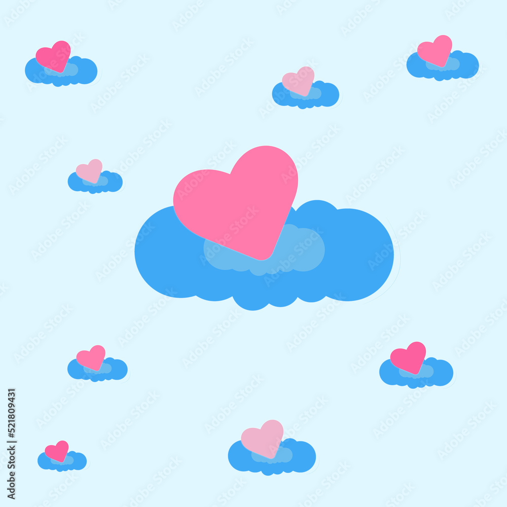 Heart on a cloud 