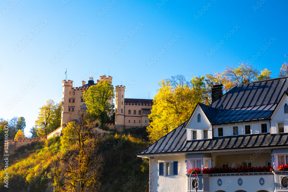 Germany, Bavaria, Schwangau, Hohenschwangau Castle, castle Germany, Bavaria, Schwangau, Hohenschwangau Castle, castle