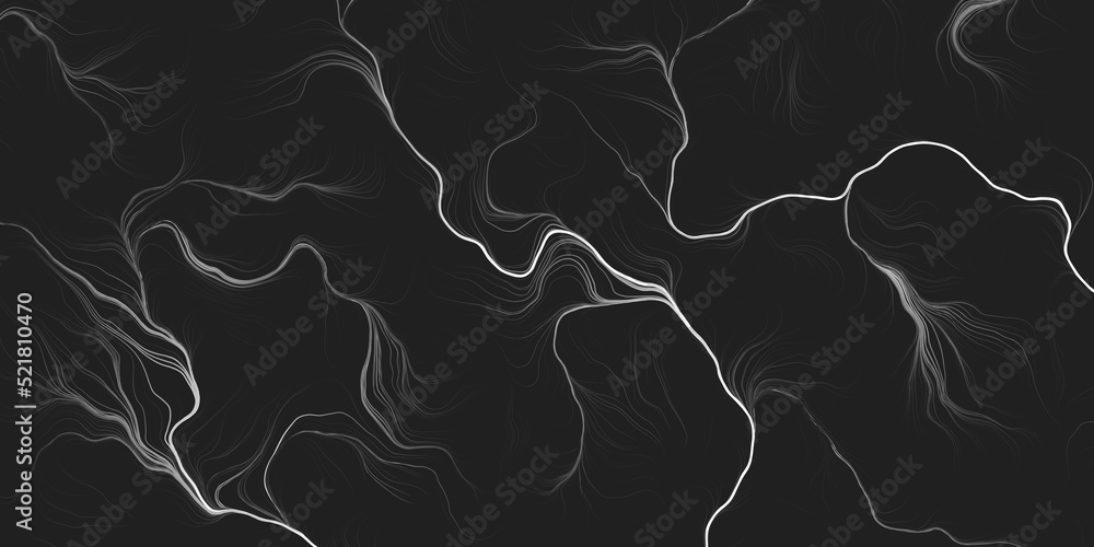 Abstract Dark Modern Style Geometric Background Design, Black and White