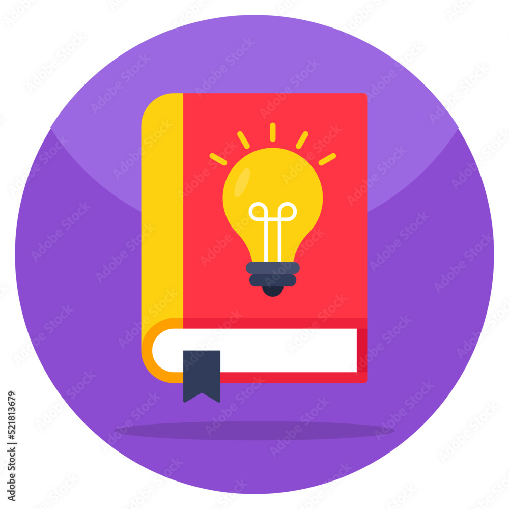 Trendy vector design of creative book Trendy vector design of creative book