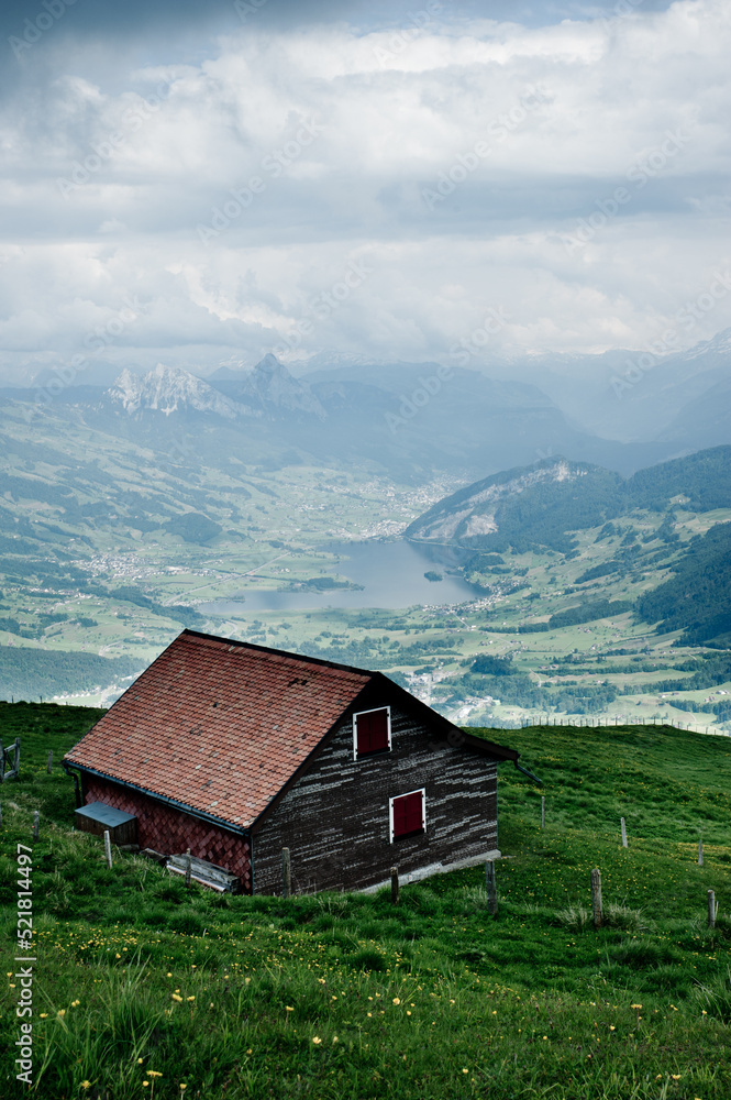 house in the mountains