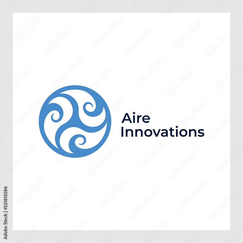 Circle twirling Dots vector icon.Air or water cleaning and ventilation logo template. Circle twirling Dots vector icon.Air or water cleaning and ventilation logo template.