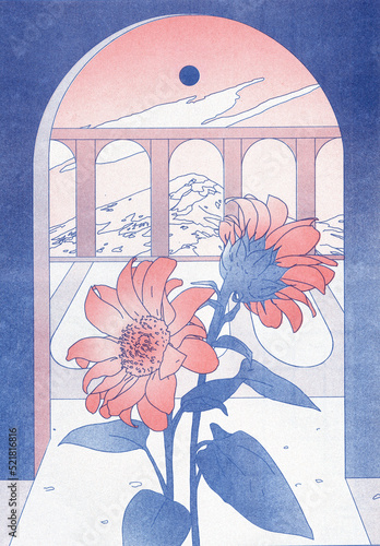 Fleurs rouges