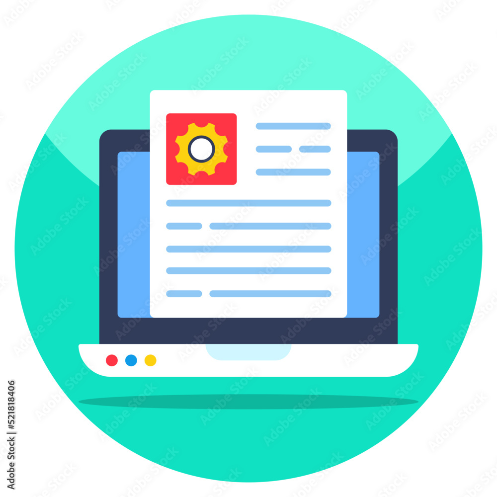 Modern design icon of article management Modern design icon of article management