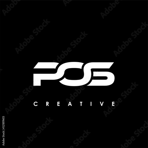 POS Letter Initial Logo Design Template Vector Illustration