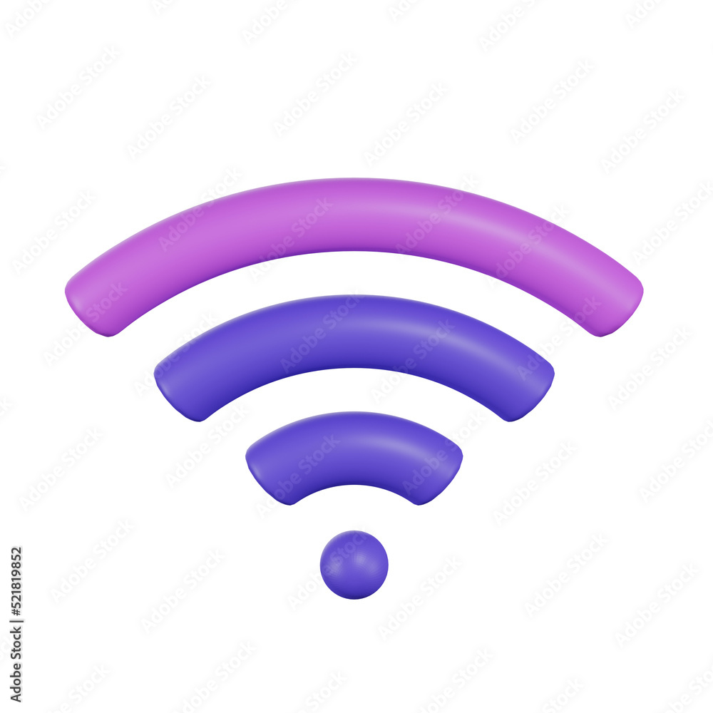 Wifi Technology 3D Illustrations Wifi Technology 3D Illustrations