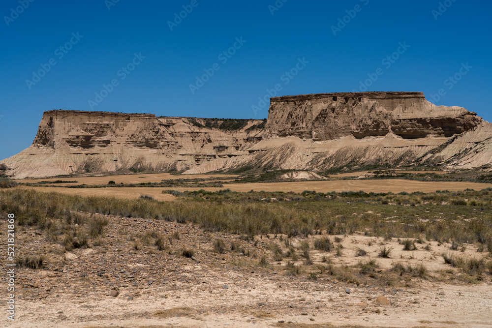 a semi-desert natural region or badlands composing clay, chalk and sandstone a semi-desert natural region or badlands composing clay, chalk and sandstone