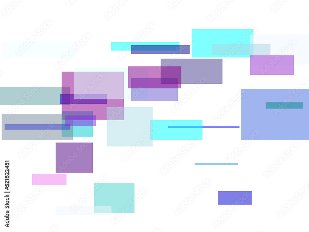 Abstract blue violet rectangles overlay with transparent PNG bac Abstract blue violet rectangles overlay with transparent PNG bac