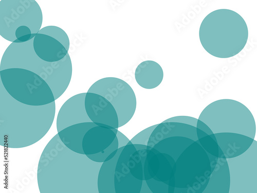 Abstract green circles overlay with transparent PNG background