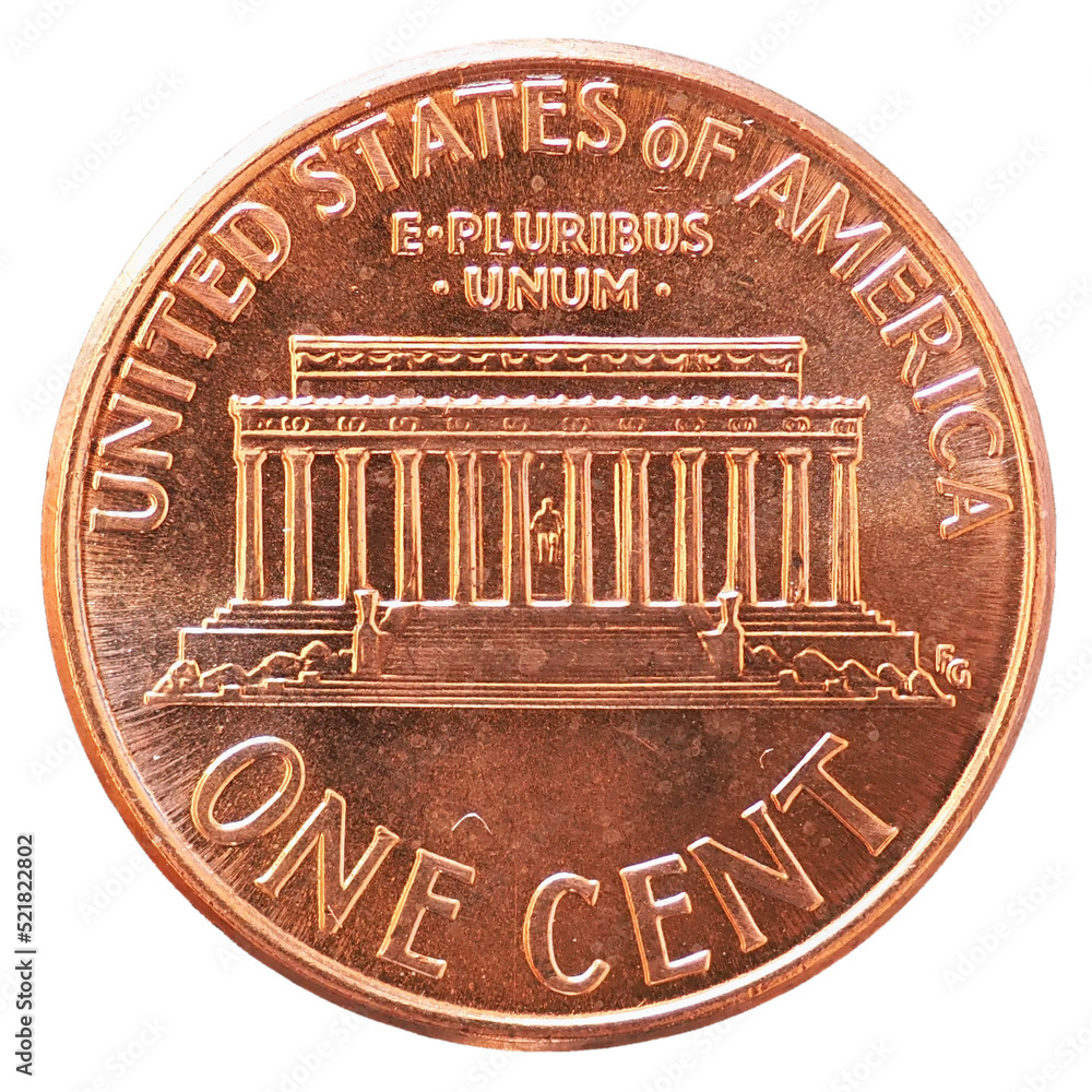 1 cent coin, United States - obrazy, fototapety, plakaty 