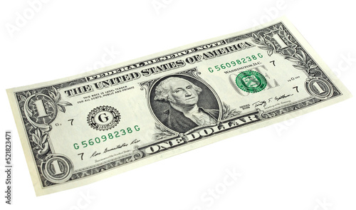 Slika na platnu Dollar notes 1 Dollar transparent PNG