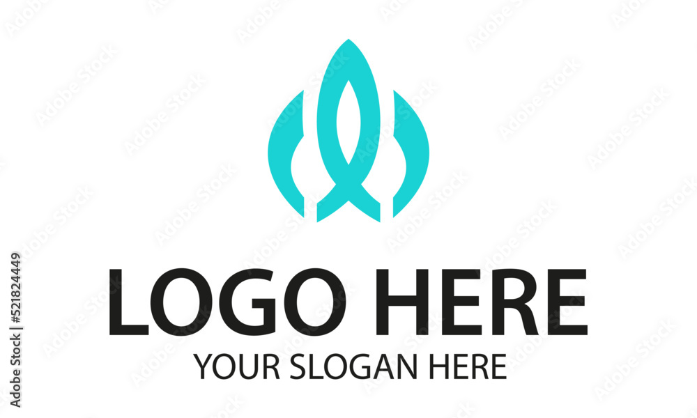 Blue Color Simple Abstract Shape Infinity Logo Design Blue Color Simple Abstract Shape Infinity Logo Design