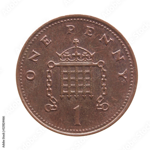 1 penny coin, United Kingdom transparent PNG photo