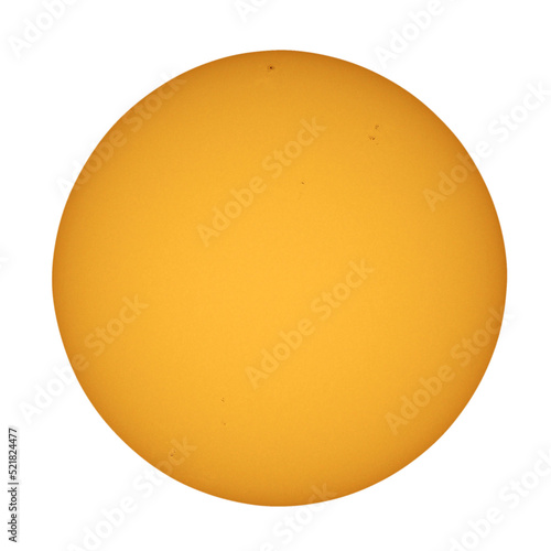 sun seen with telescope transparent PNG