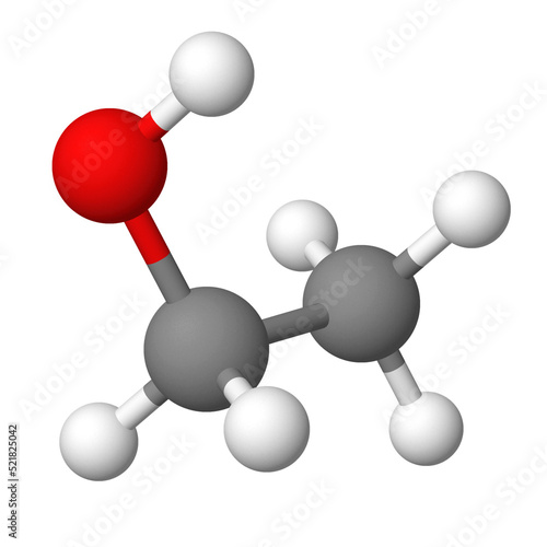 Obraz na plátne ethanol alcohol molecule