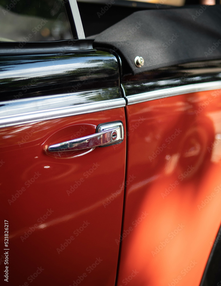 The door of old-timer car