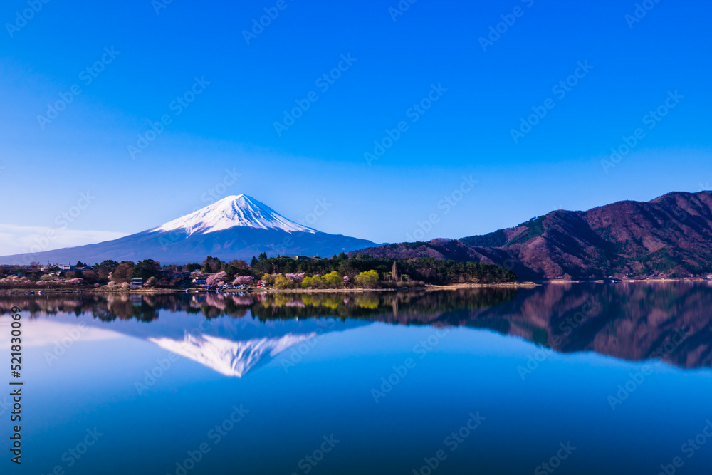 奥河口湖からの逆さ富士２０２２