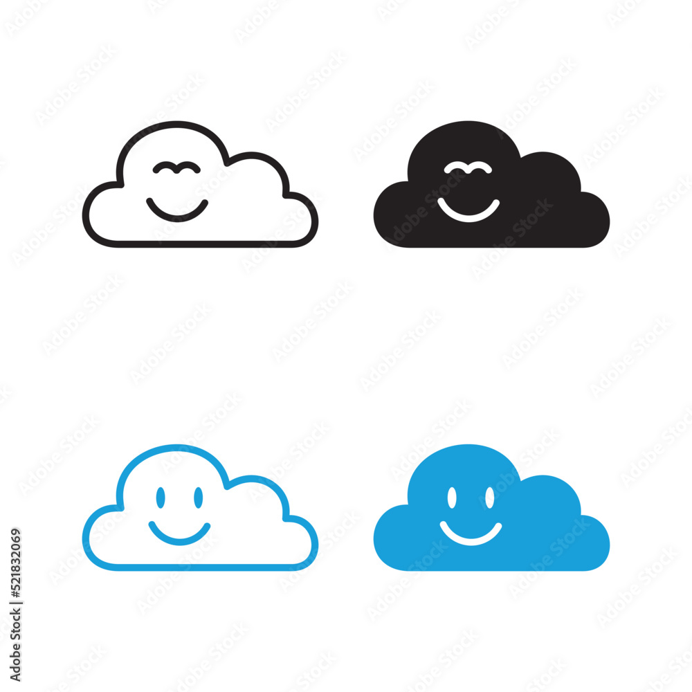 smile cloud logo vector smile cloud logo vector
