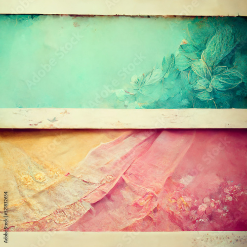 vintage pastel background with flowers