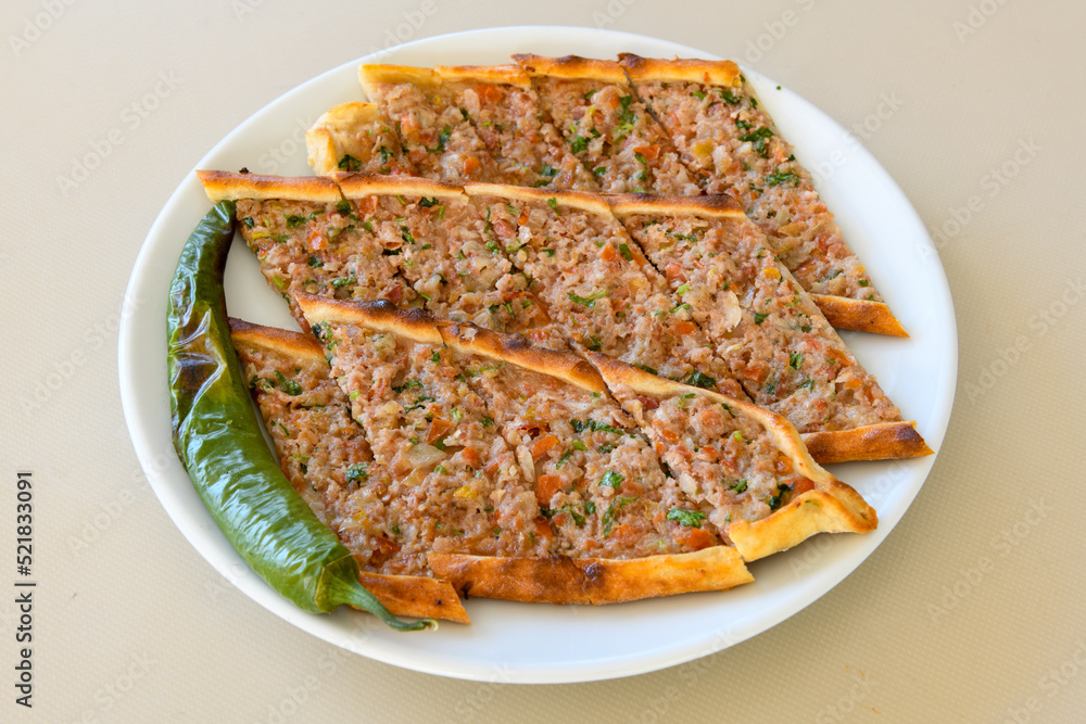 Kiymali pide. Turkish pide with minced meat. Turkish pizza mince pita Pide on white background. Etli ekmek. Kusbasi kasarli pide. Kiymali pide. Turkish pide with minced meat. Turkish pizza mince pita Pide on white background. Etli ekmek. Kusbasi kasarli pide.