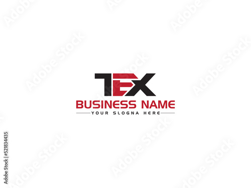 Colorful TEX Logo Letter Vector, Letter TE t e x Logo Icon Vector Stock For Business