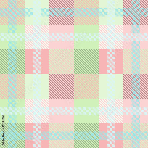 Seamless tartan plaid pattern in summer  tone.