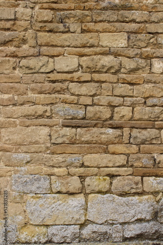 Detail of Elizabethan brickwork in a manor house