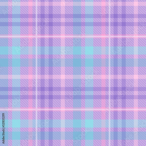 Seamless tartan plaid pattern in  Purple  Blue