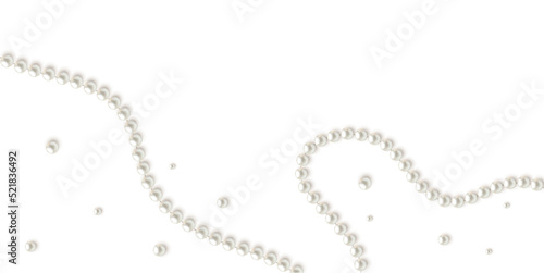 Pearls. Beads. Jewelry. Beautiful vector background.