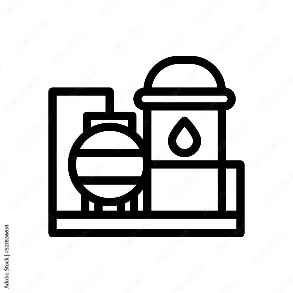 oil refinery icon illustration vector graphic oil refinery icon illustration vector graphic