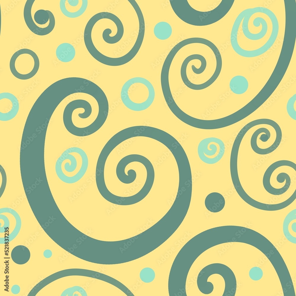 Fototapeta premium seamless abstract pattern background fabric design print wrapping paper digital illustration texture wallpaper