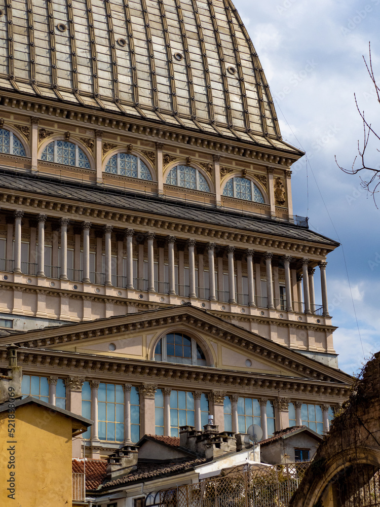 Fototapeta premium Dettaglio Mole Antonelliana, edificio simbolo di Torino Piemonte