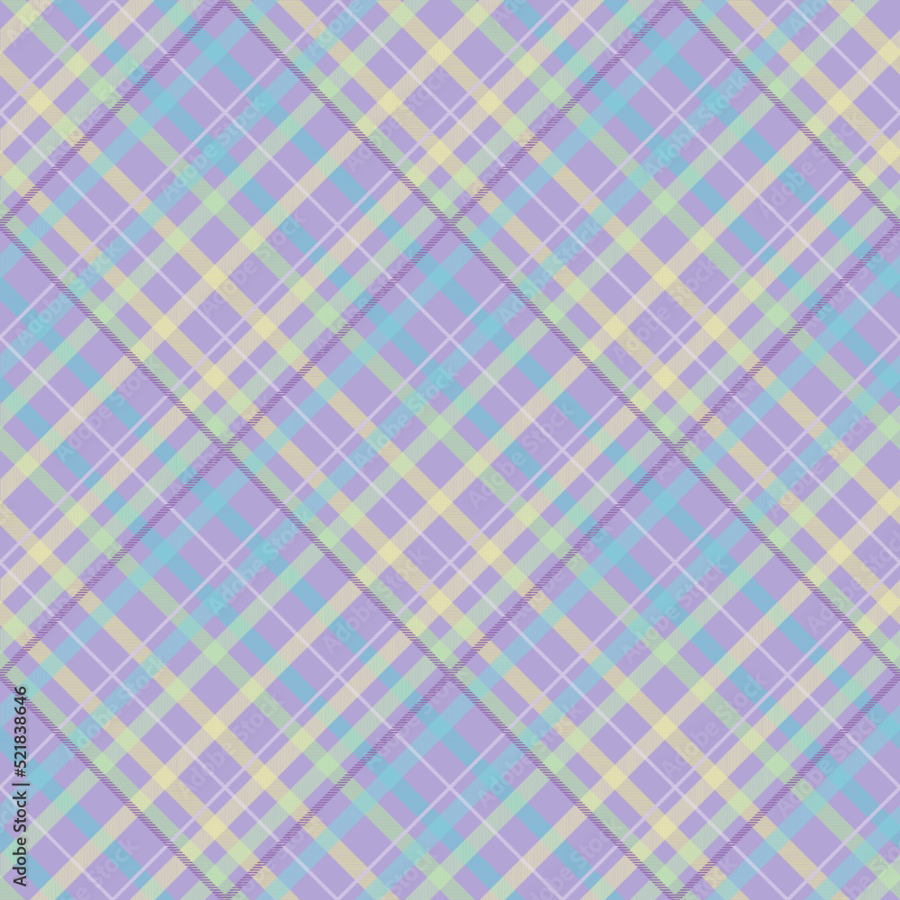 Seamless tartan plaid pattern in  Purple  Blue