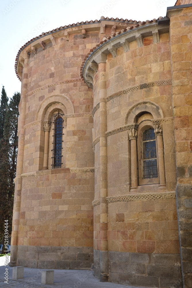 Abside de l'Eglise romane San Pedro d'Avila. Espagne